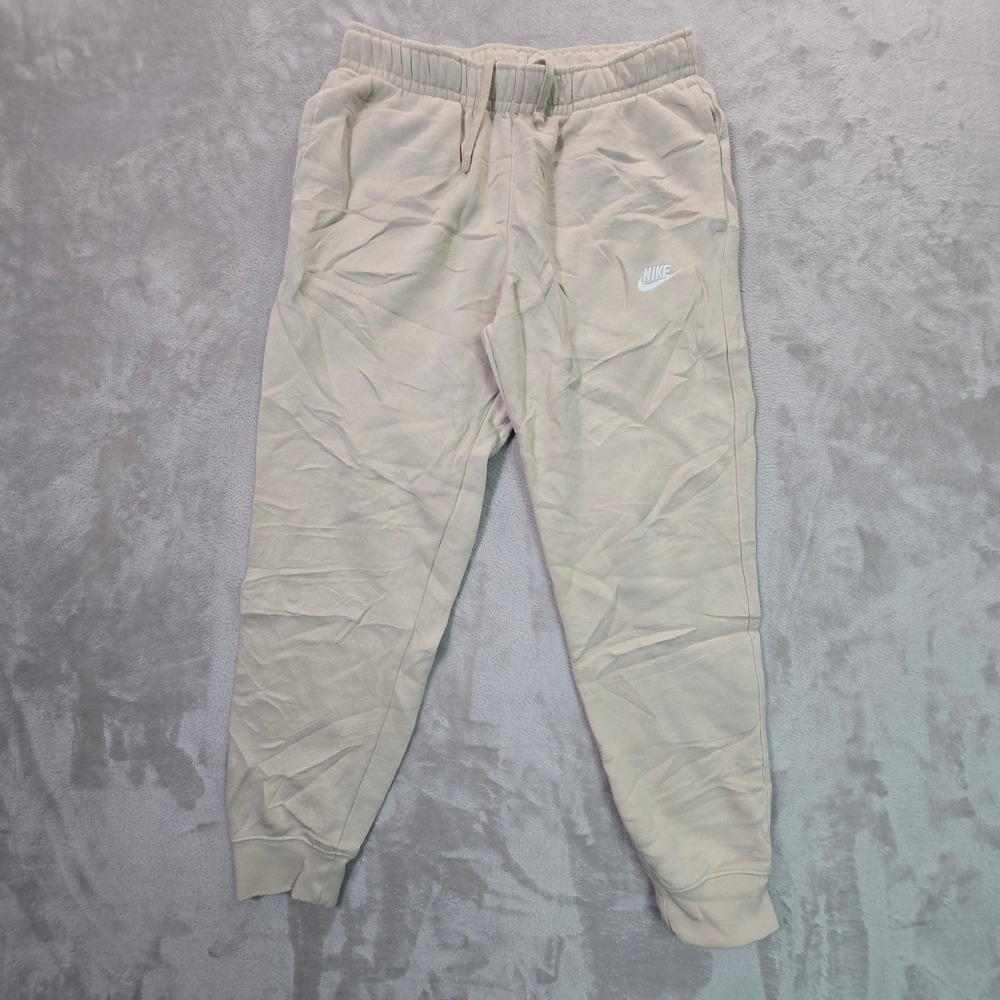 Nike Sportswear Club Fleece Joggers Tan Beige Mens Medium BV2671-247